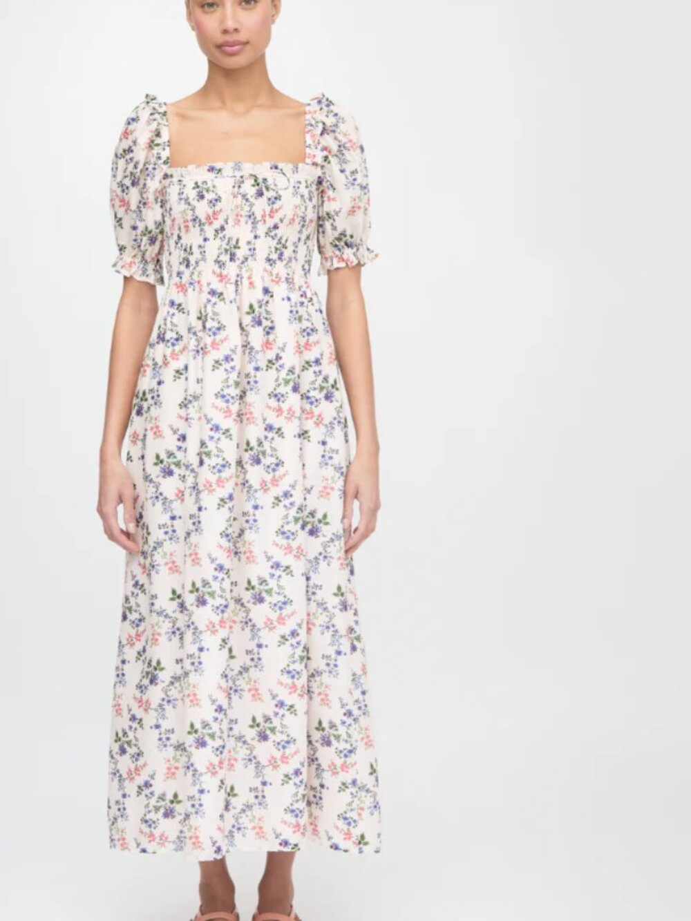 NWT The Scarlett Nap Dress in Pink Scallop Bow Chintz